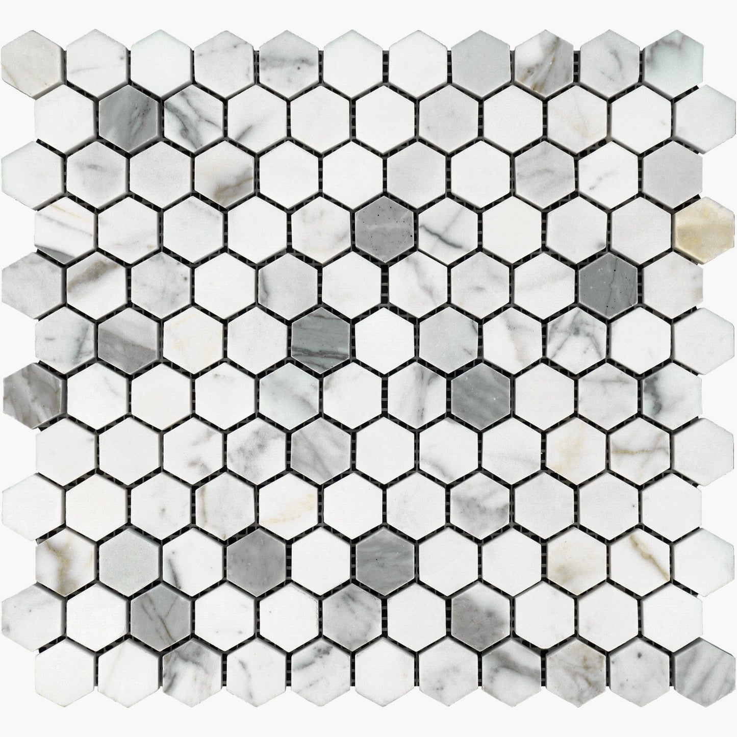 Calacatta Gold Hexagon 1" Mosaic