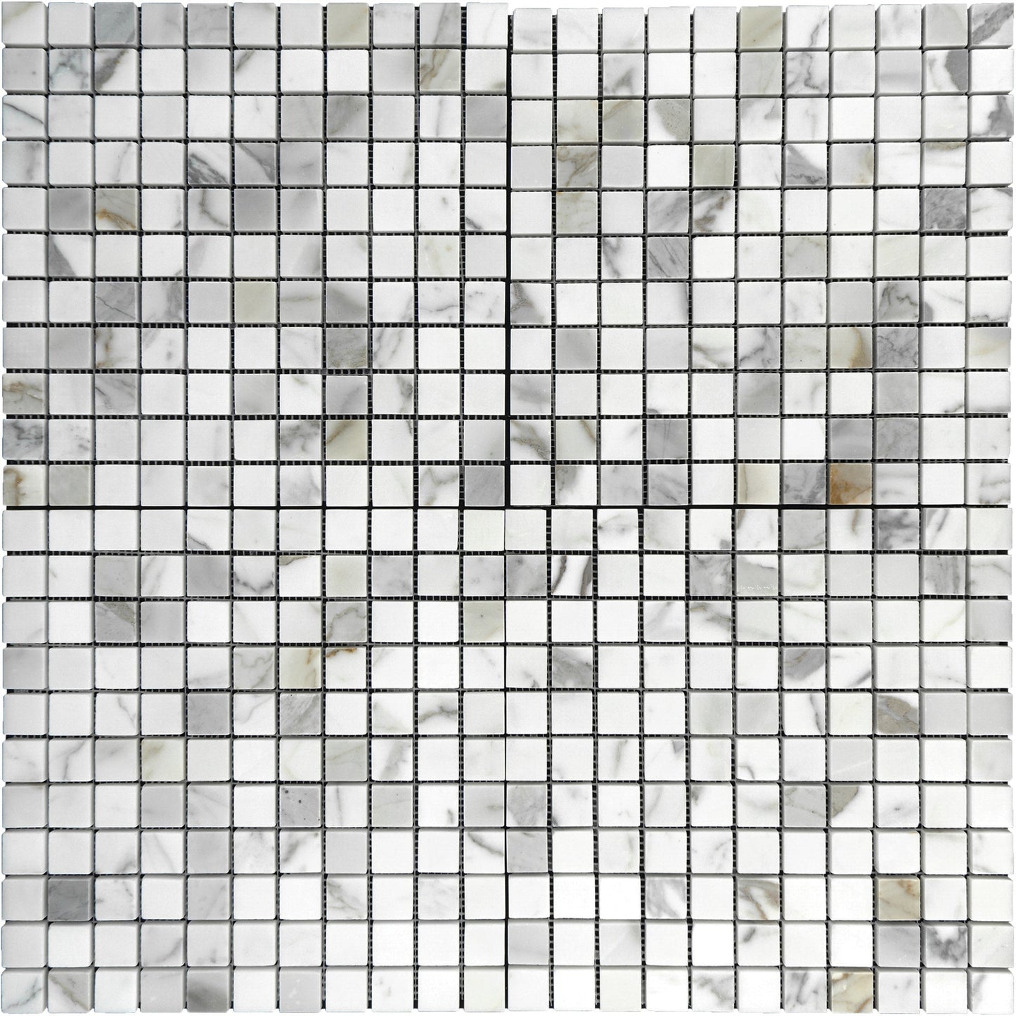 Calacatta Gold 1"x1" Mosaic