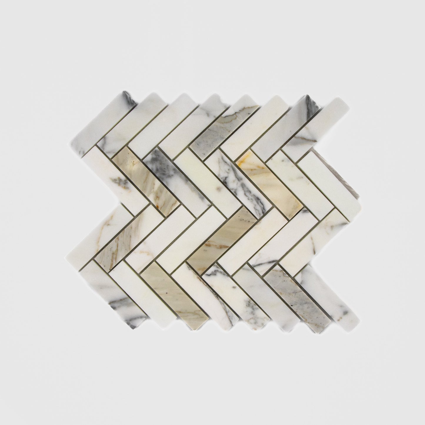 Calacatta Gold Herringbone 1x4