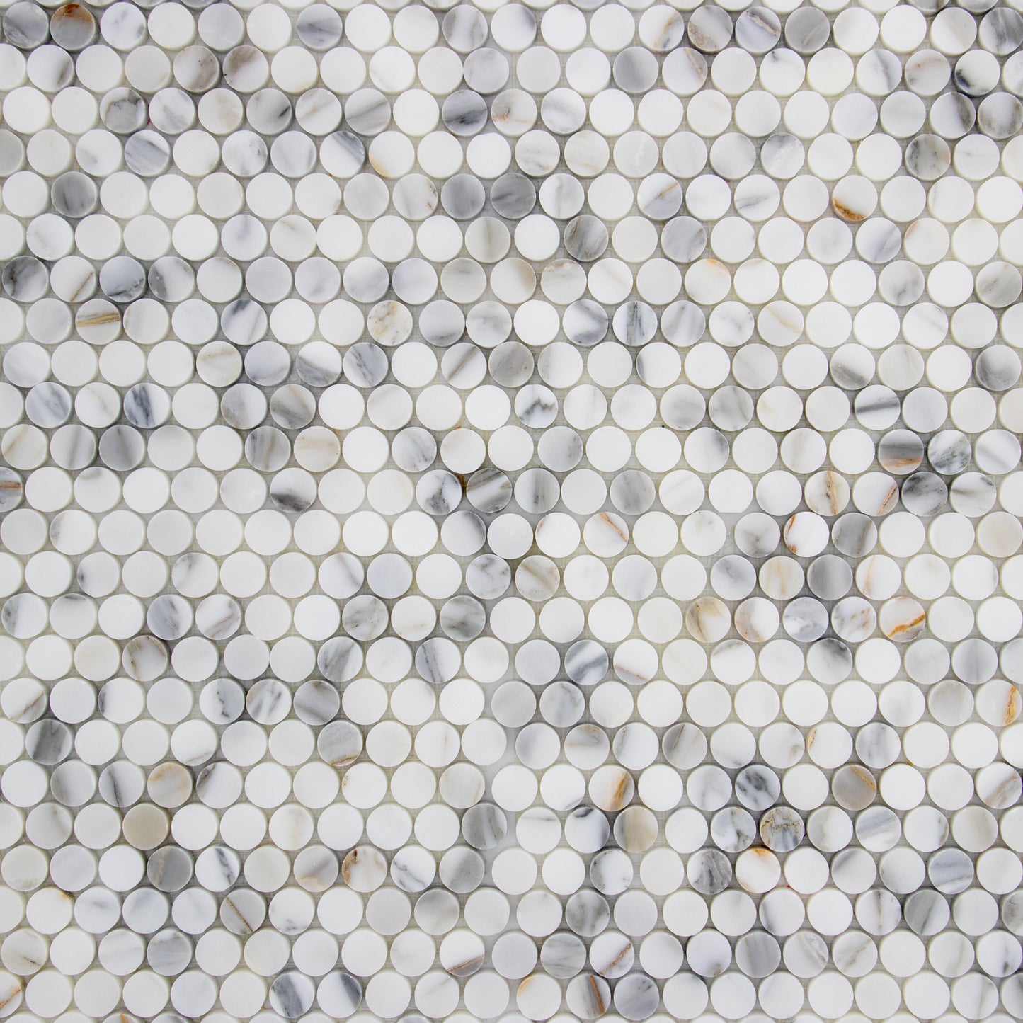 Calacatta Gold Penny Round Mosaic