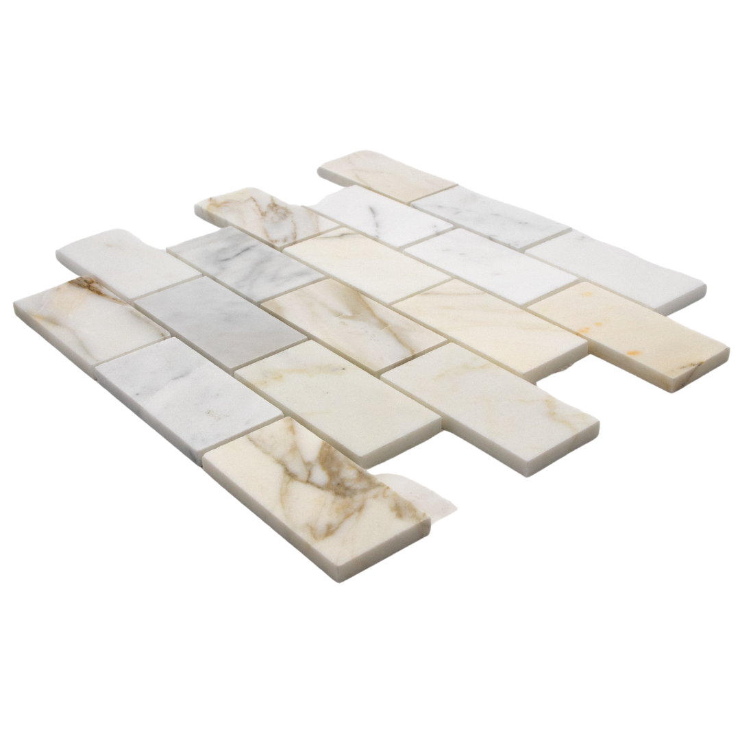 Calacatta Gold Brick 2x4 Mosaic