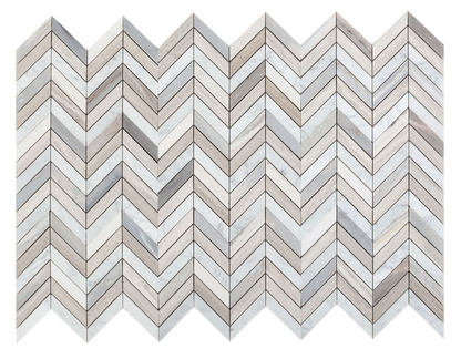 Chevron Blue 8 x 12