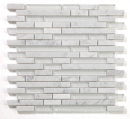 Linear Carrara White 11.75 x 12