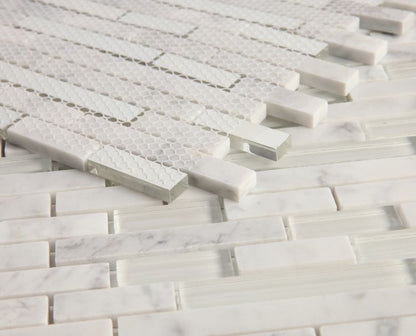 Linear Carrara White 11.75 x 12