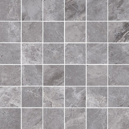 Supreme Grey Naturale Mosaic 12 x 12