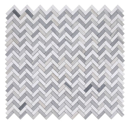 Herringbone Blue 11 x 12.5