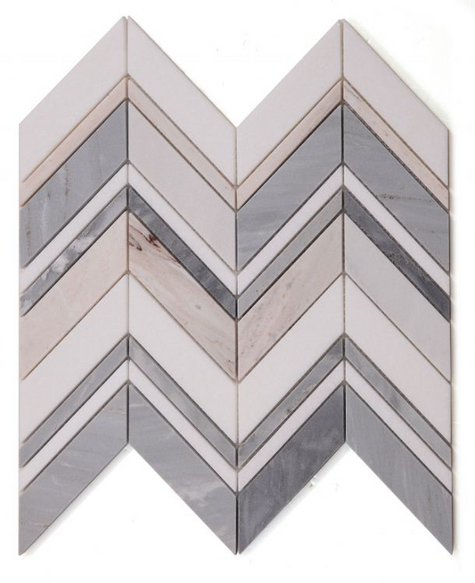 Chevron Ravenna Blue 11.75 x 12.25