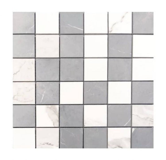 Prestigio Statuario-Impero Mix Soft Mosaic 12 x 12