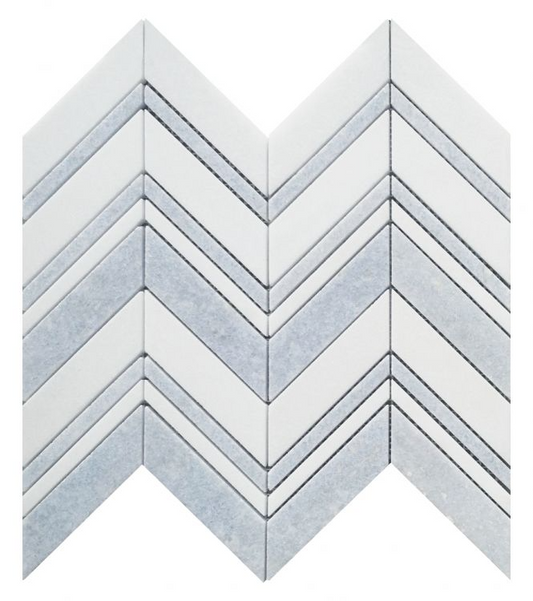 Chevron Crystal Ocean 11.75 x 12.25