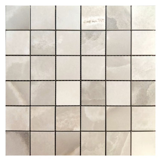 Reves Noisette Matte Mosaic 12 x 12