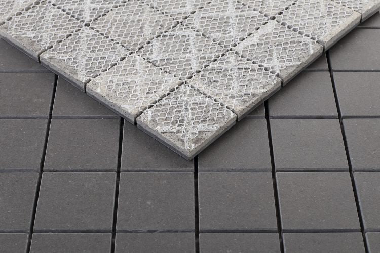 Grey Dark Matte Mosaic 12 x 12