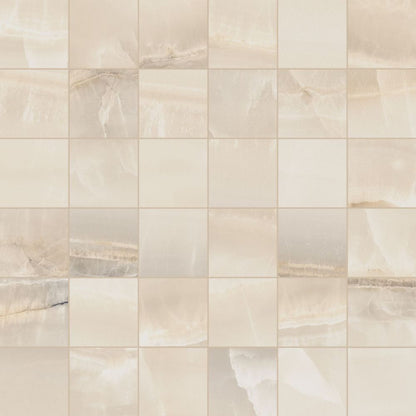 Akoya Ivory Matte Mosaic 12 x 12