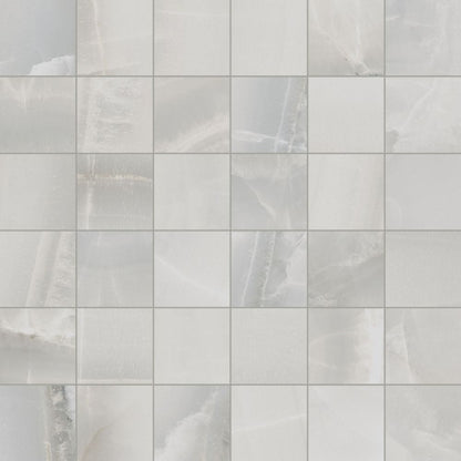 Akoya Silver Matte Mosaic 12 x 12