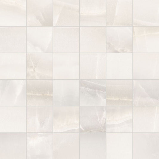 Akoya White Matte Mosaic 12 x 12