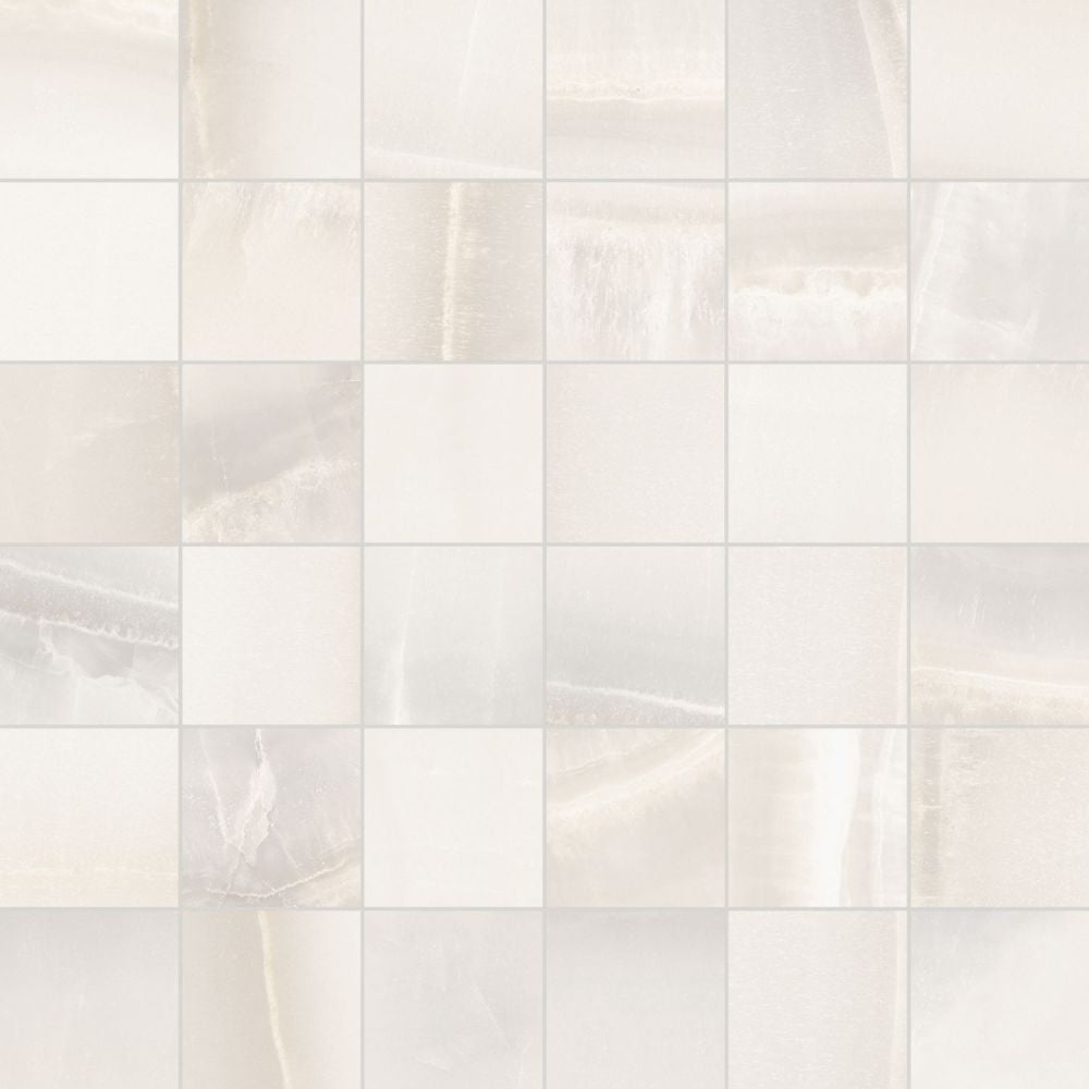 Akoya White Matte Mosaic 12 x 12