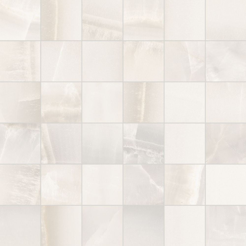 Akoya White Matte Mosaic 12 x 12