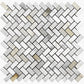 Calacatta Gold Herringbone Mini Mosaic
