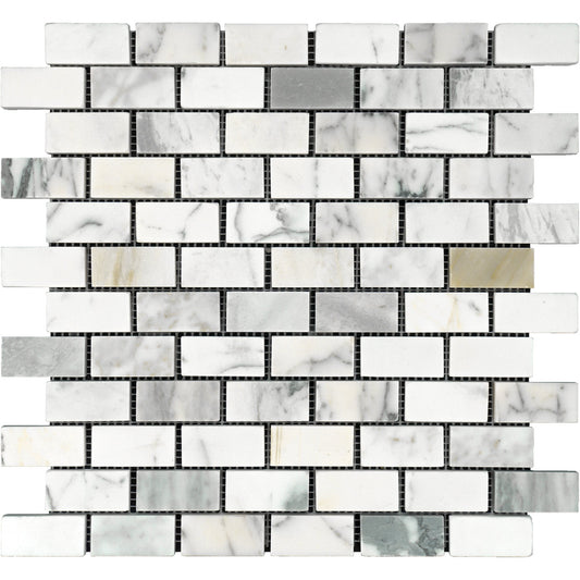 Calacatta Gold Brick 1x2 Mosaic