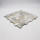 Calacatta Gold Basketweave with Calacatta Mosaic