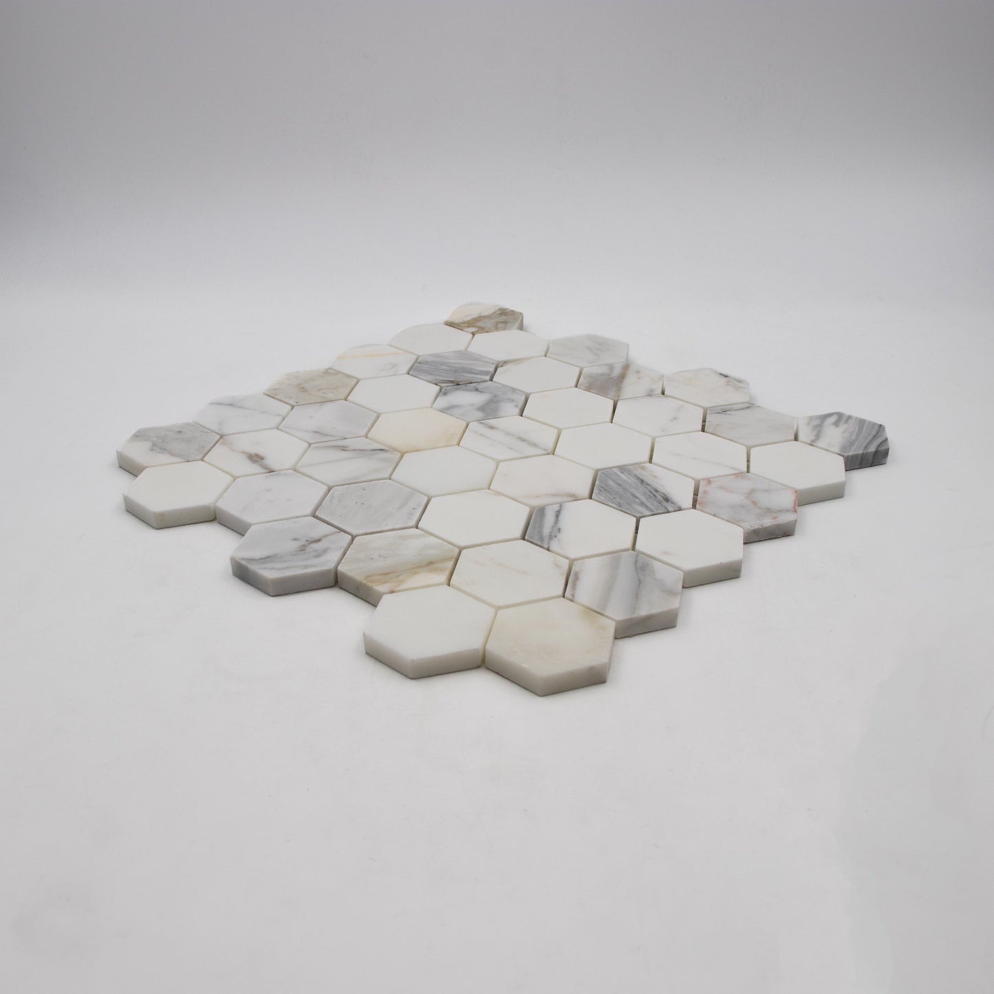 Calacatta Gold Hexagon 2" Mosaic