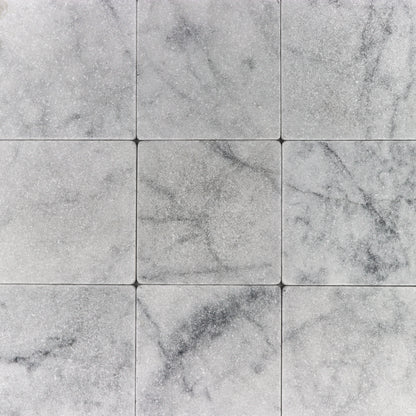 Carrara White 6x6 Tumbled Tile