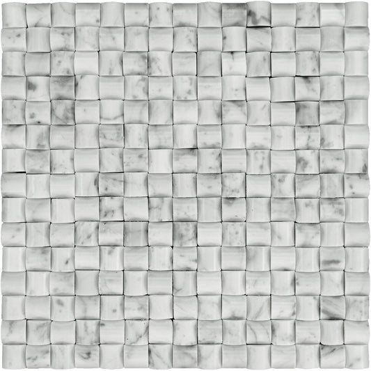 Carrara White Bread Mosaic