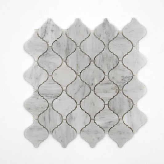 Carrara White Lantern Mosaic