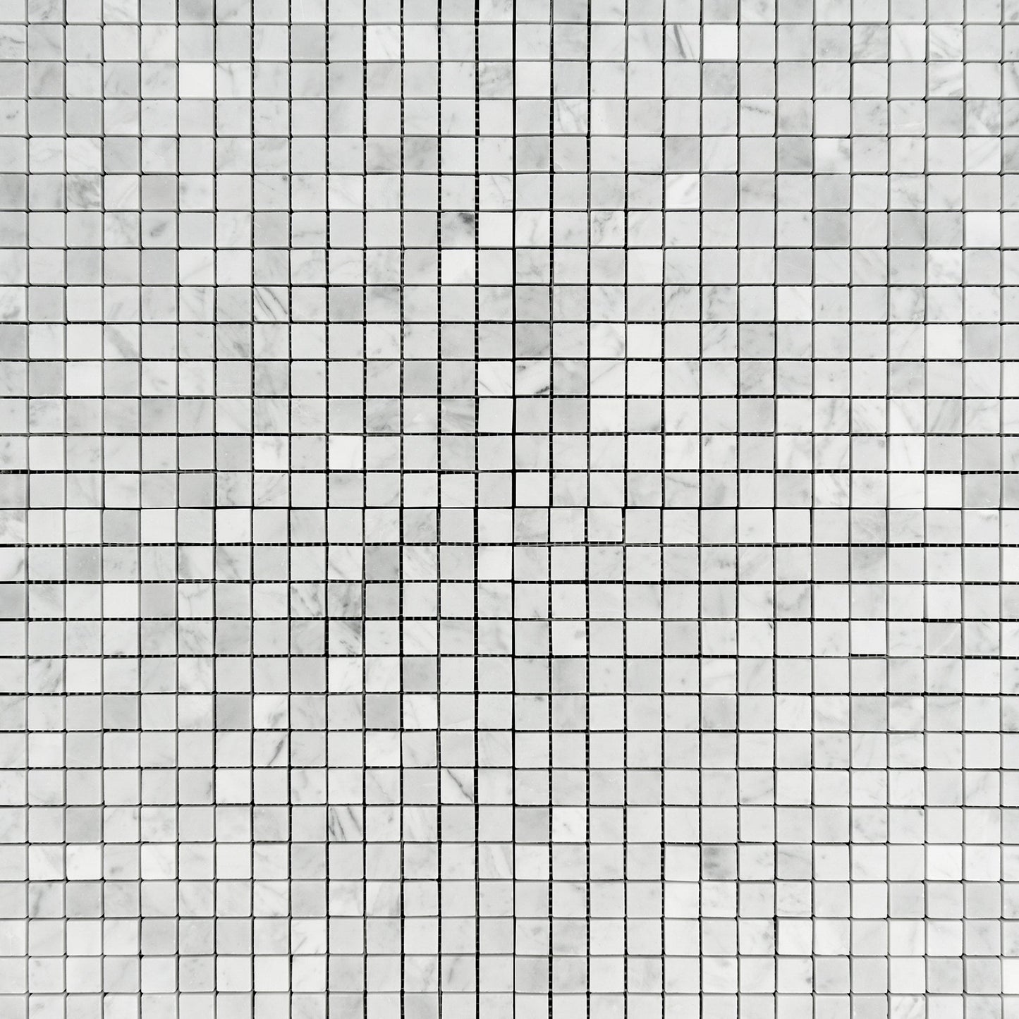 Carrara White 3/4x3/4 Mosaic