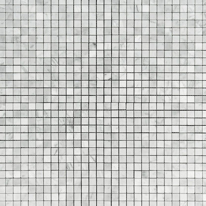 Carrara White 3/4x3/4 Mosaic