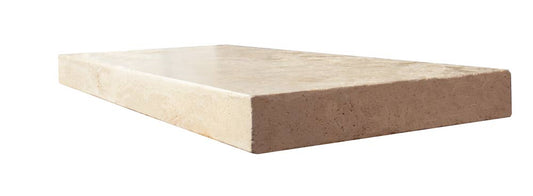 Ivory Travertine Modern Coping