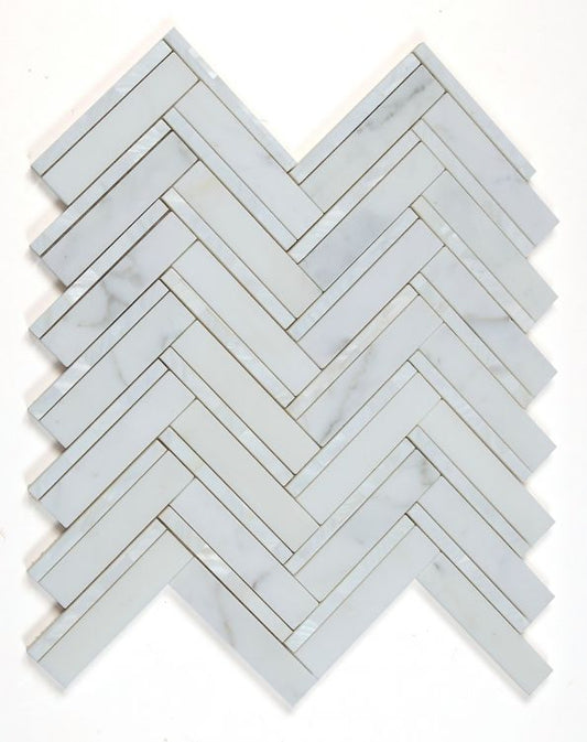 Diana Herringbone White