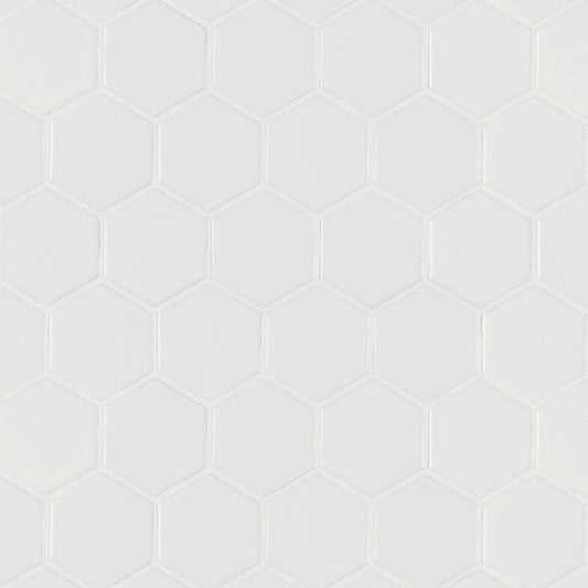 White Matte 2" Hex 6mm