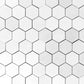 Thassos Hexagon 3" Mosaic