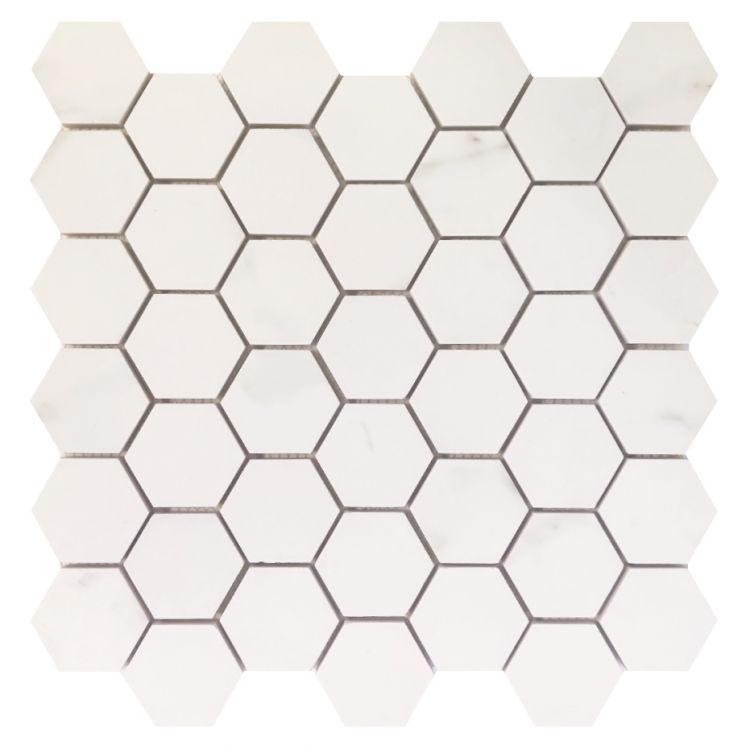 Trilogy Calacatta White Soft 2 x 2 Hexagon