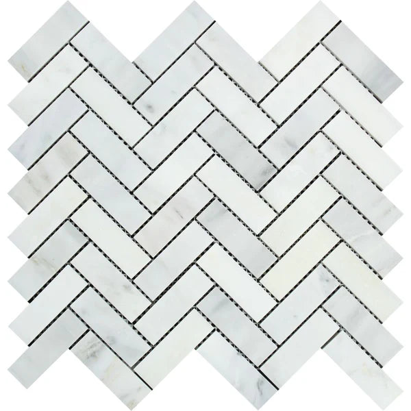 Asian Statuary Herringbone 1x3 Mosaic