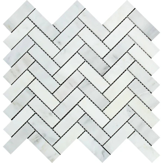 Asian Statuary Herringbone 1x3 Mosaic