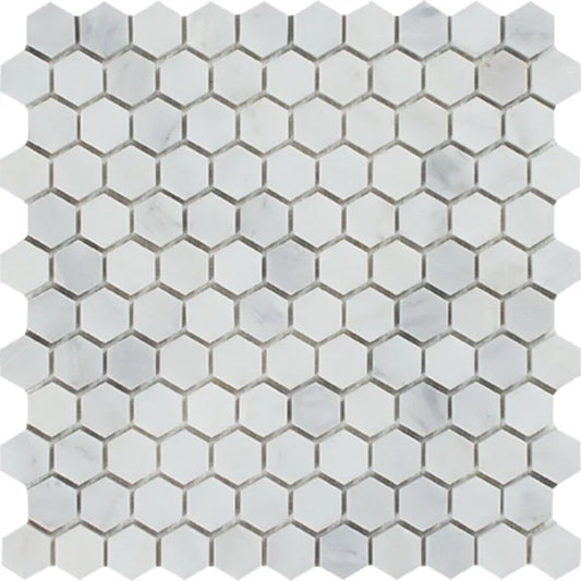 Asian Statuary Hexagon 1" Mosaic