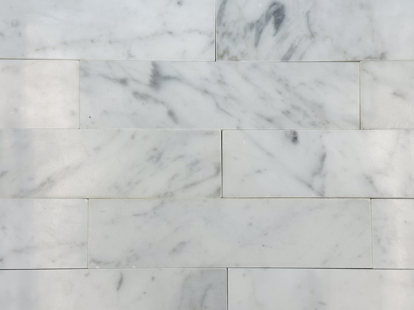 Carrara White 2x8 Tile