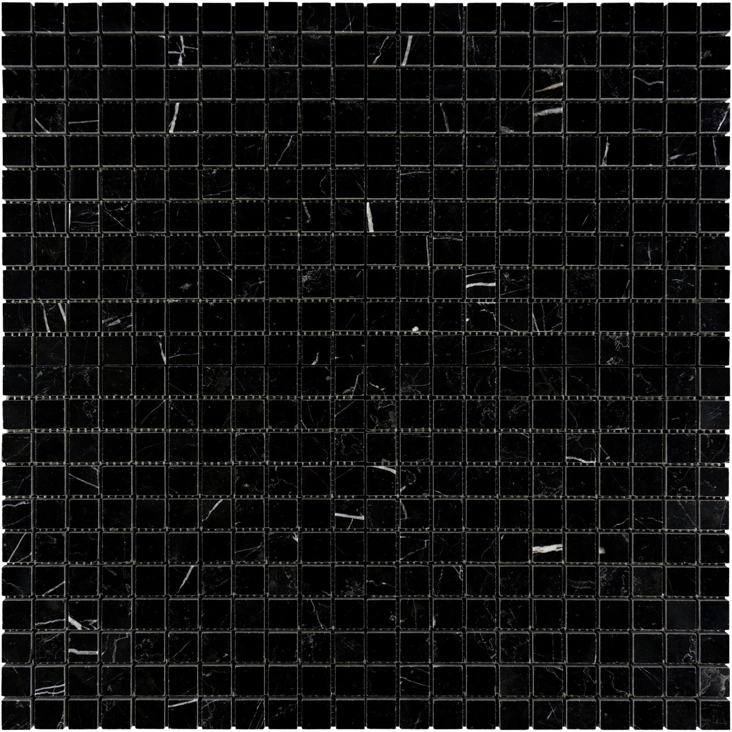 Nero Marquina 1x1 Mosaic