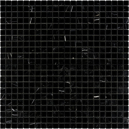 Nero Marquina 1x1 Mosaic