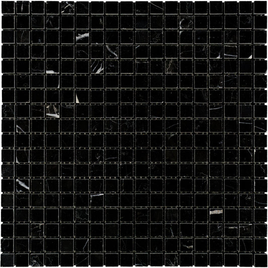 Nero Marquina 5/8"x5/8" Mosaic