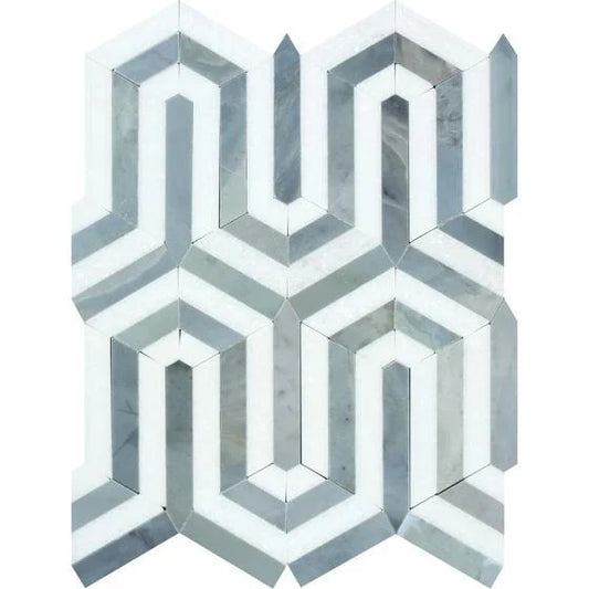 Thassos Berlinetta with Grey Mosaic